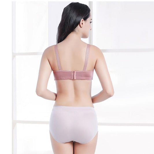 Large Size Women's Underwear Thin Section No Steel Ring Bra Light and Thin Breathable Gathers Breasts and Prevents Sagging