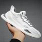 Men Dad Sneakers Platform Leather Mesh Sports Sneakers Lace Up Thick Bottom Trainers Shoes Boys Casual Sneakers Men