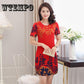 Dress Improved Temperament Print Loose Large Size Long Cotton And Dress Plus Large Size XL-5XL