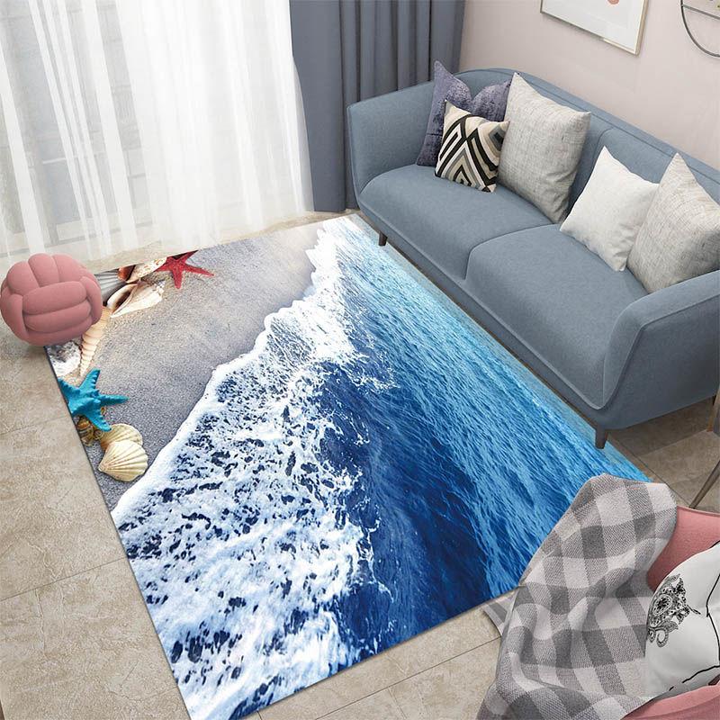 3D Living Room Sofa Floor Mat Carpet Bedroom Full Bed Bedside Crawling Mat Coffee Table Door Mat