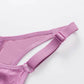 Anti-glare No Steel Ring Gathered Large Size Bra Big Breasts Show Small Hollow Design Breathable Sweat-absorbing Anti-sagging Bra