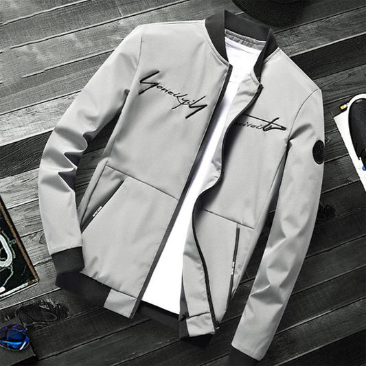 Autumn Jacket Men's Jackets Trendy Handsome Upper Clothes Grown Youth Korean Baseball Uniforms Coats