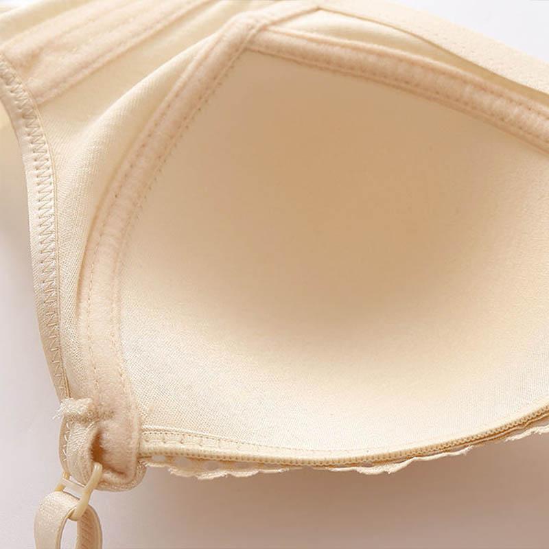 Ladies Sweet Style Thin No Steel Ring Gathering Non-magnetic Breathable Anti-sagging Top Support Thin Beautiful Back Lightweight Comfortable Bra