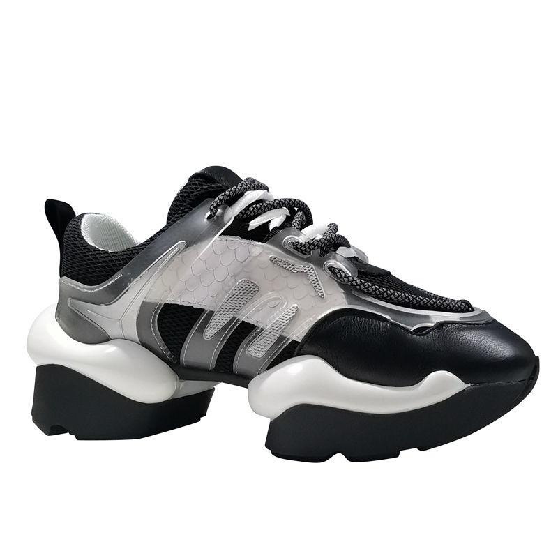 Breathable Sponge Cake Platform Women's Shoes All-match Fashion Trend Shoes Spring and Summer Outdoor Leisure Sports Shoes