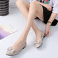 Spring and Summer Pointed Toe Low-heeled Professional Bow Flat Shoes Shallow Mouth Work Casual Shoes