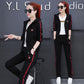 Joker Long -Sleeved Casual Sweatshirt Set Large Size Spring And Autumn Women 'S Clothing 3pcs Set