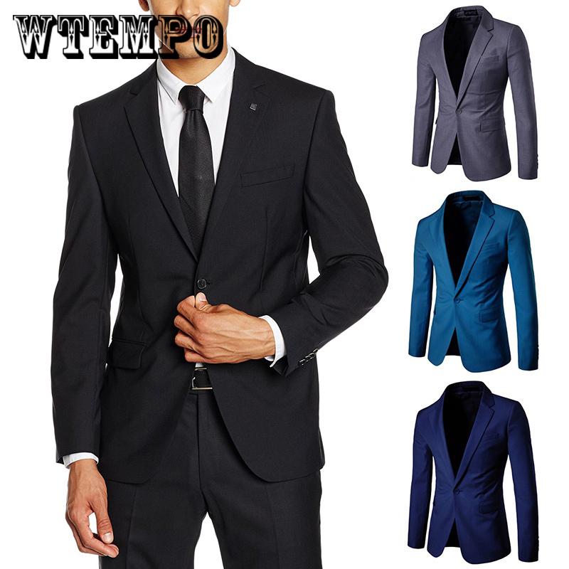 Men's Blazer Business Casual Wear Best Man Wedding Suit Single Row One Button
