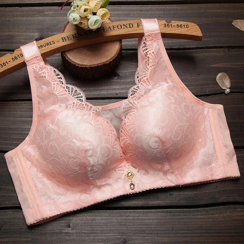 Thin Section Skin-friendly Breathable No Steel Ring Gathering Adjustment Side-retraction Anti-sagging Chest Women's Underwear Bra