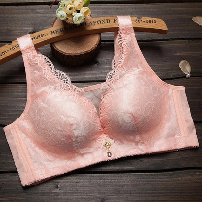 Thin Section Skin-friendly Breathable No Steel Ring Gathering Adjustment Side-retraction Anti-sagging Chest Women's Underwear Bra