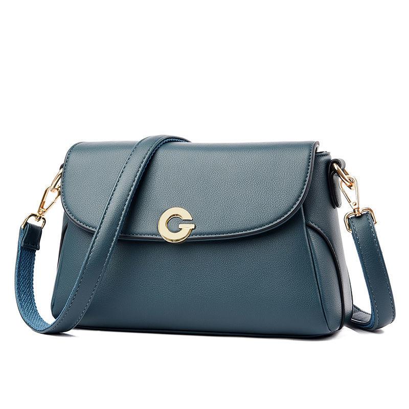 Women Shoulder Messenger Bags Casual Female Crossbody Bags Soft Surface Genuine Leather Cowhide Two Shoulder Straps Adjustable