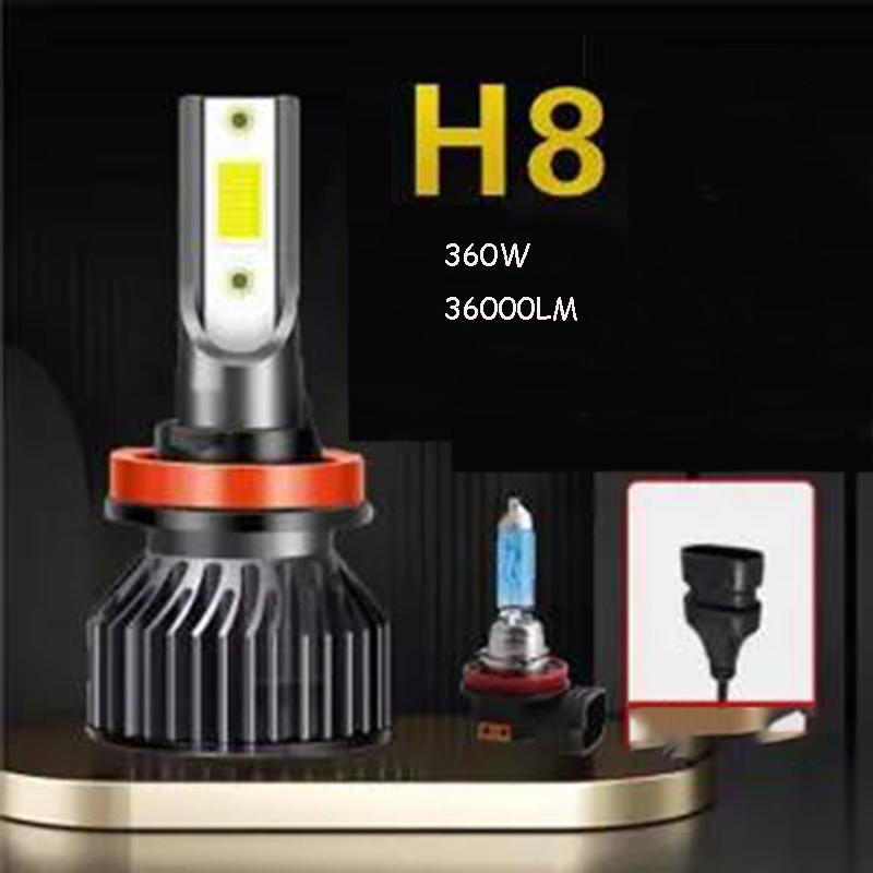 Super Bright Car Led Headlight H7 H4 H1 H11 9005 9012 Modified Far and Near Light Bulb Integrated Strong Light High Beam