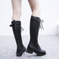 Mid boots women autumn and winter Martin boots women flat boots boots fashion slim boots