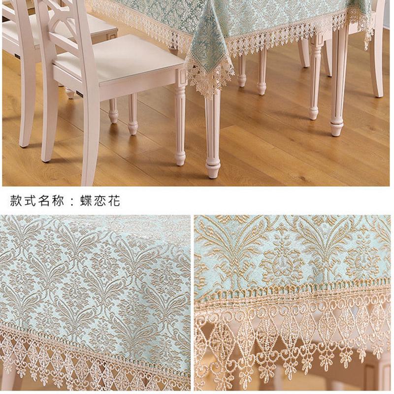 Embroidered Fabric Tablecloth Simple Pastoral Lace Tablecloth Dining Table Coffee Table Tablecloth Cover Towel Home Decoration