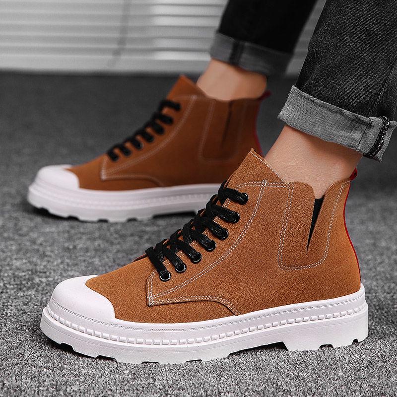 Autumn Winter Boots Men Suede Leather Unisex Fashion Snow Boots Male Work Shoes Martin Boot Large