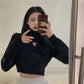 Turtleneck Sweater Women's Autumn Winter Design Sense of Love Hollow Out Slim Slimming Short Knit Sweater Long-sleeved Top