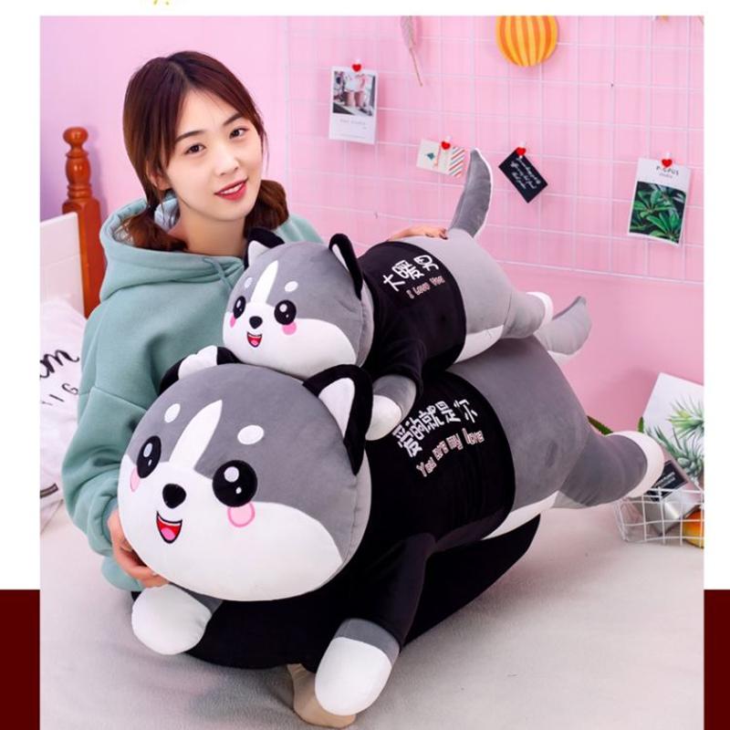 Husky Plush Pillow  Sleeping Pillow Boys and Girls Birthday Pillow Christmas Gift Pillow