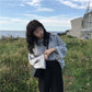Autumn and Winter College Style Solid Color Sweater Female Students Sweet and Loose Round Neck Pullover Sweater Coat Sweater