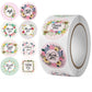 500pcs 4 Styles Thank You Sticker for Seal Labels Round Floral Multi Color Labels Sticker Handmade Offer Stationery Sticker