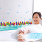 Underwater world colorful fish baseboard bedroom living room wall sticker hot sale removable