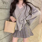 Women  Basic Tee Casual Long Sleeve V-neck Solid Color Soft TShirt Ladies Lady Loose Pullover