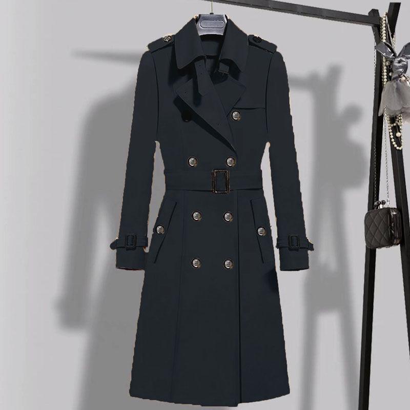 Large size Woolen coat Spring and Autumn Large Size Woman's clothing Long Sleeve Warm Windbreaker