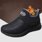 Men's Winter Warm Shoes Wool Cotton Ankle Boots Men's Large Size Non Slip Solid Color Flat Shoes