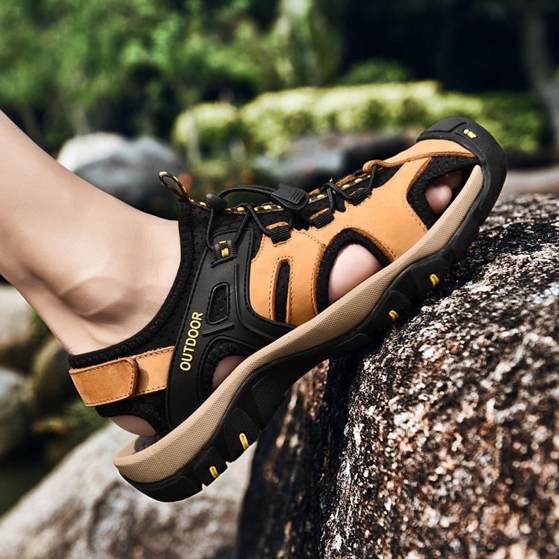 Plus Size 38-46 Men Outdoor Water Sneaker Non Slip Hiking Climbing Aqua Shoes Beach Barefoot Upstream Shoes Breathable Seaside Shoes