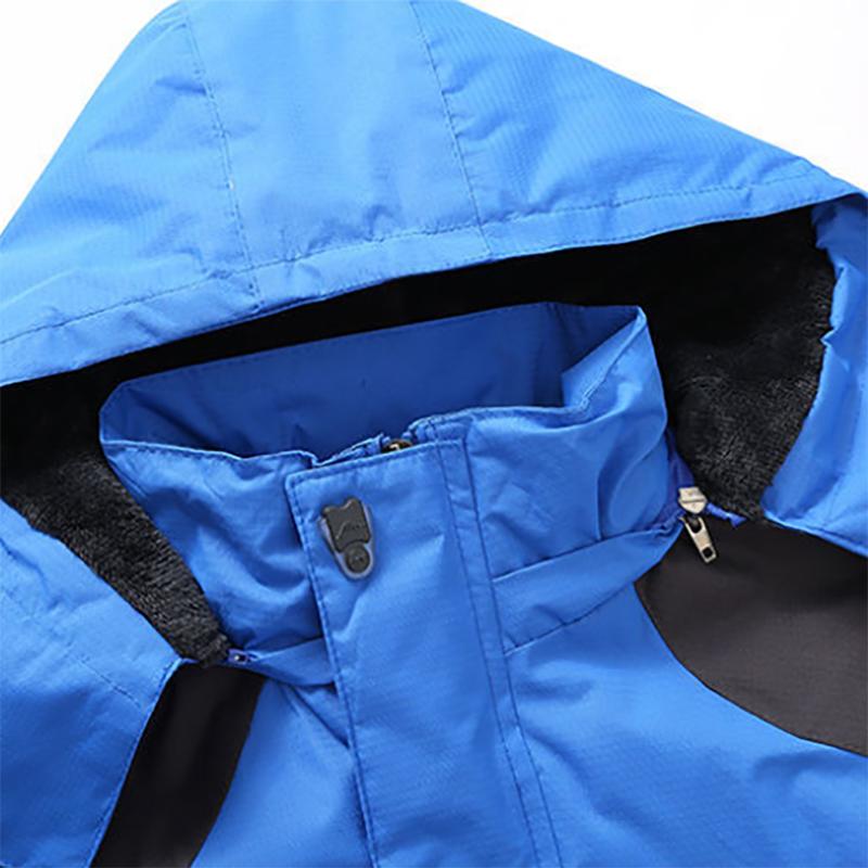 Men's Jacket Windproof Waterproof and Velvet Thick Hooded Sports Casual Jacket Autumn and Winter