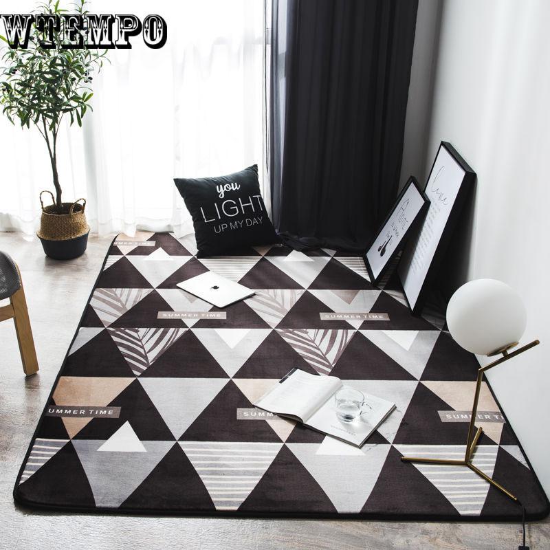 Modern metal geometric bedroom carpets for living room rug parlor tapete Fashion decor mats