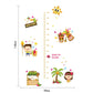 [Wall stickers] DIY beach party children height measurement wall stickers for kids rooms nursery bed