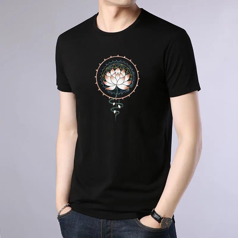 Short Sleeve T-shirts Summer O-neck Casual Shirts Harajuku Hong Kong Trendy Gangster Cat Print Tees Best Seller Cloth for Youth