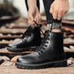 Black Male Martin Shoes Fall High-top Men's Shoes British Style Waterproof Non-slip Trend Tool Boots