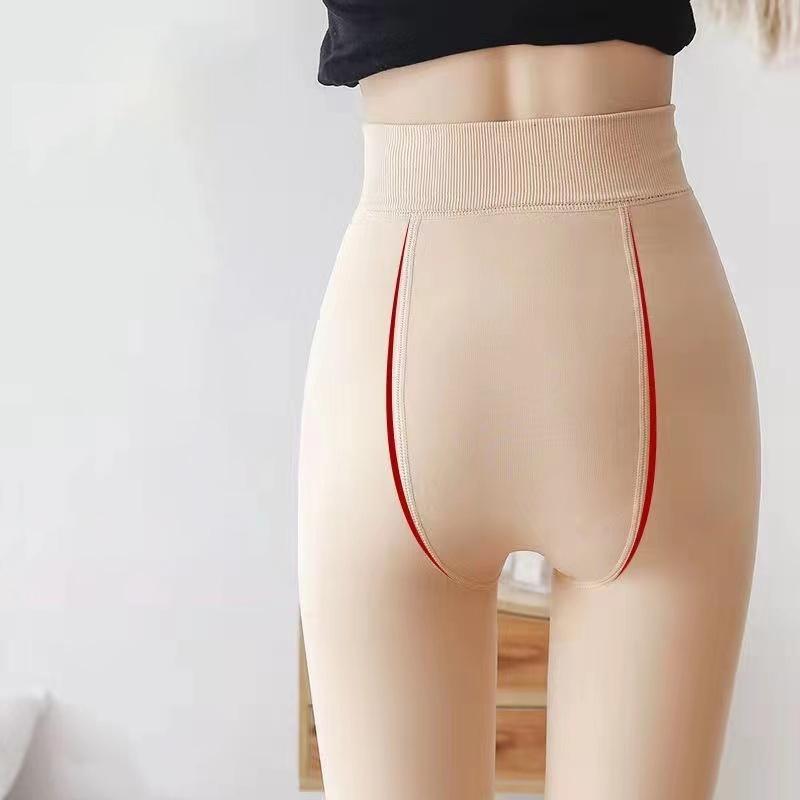 Light Leg Artifact Spring  Autumn and Winter Thick Anti-hook Silk Pantyhose Leggings Thickened Plus Velvet Flesh-colored Silk Stockings Women