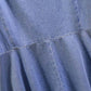 Women's Denim Dress Puff Sleeves Spring and Summer Sexy Knee-length Daily Wear Office Dating Party