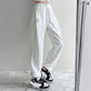 Casual Pants Autumn Women's High Waist Straight Drawstring Feet Summer Loose and Thin Sports Sweatpants Tide