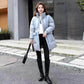 White Duck Down Jacket Women Bright Face Mid-length Fashion Loose Winter Waist Coat
