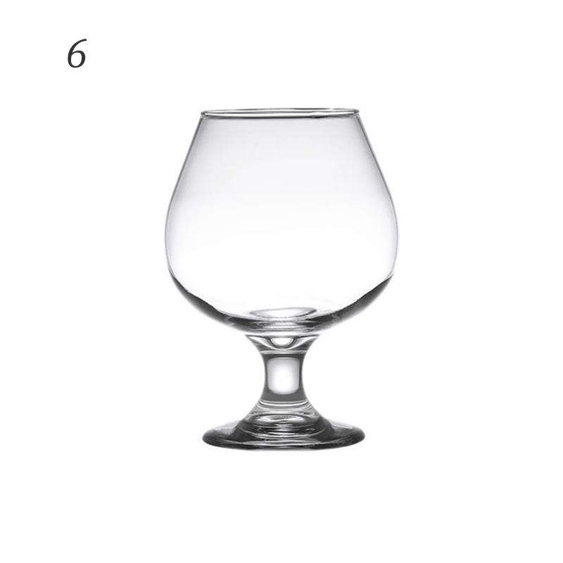 Glass Foreign Wine Glass Set Whiskey Large Small Brandy Glass High-footed Red Wine Glass Short-footed Cognac Cup Home