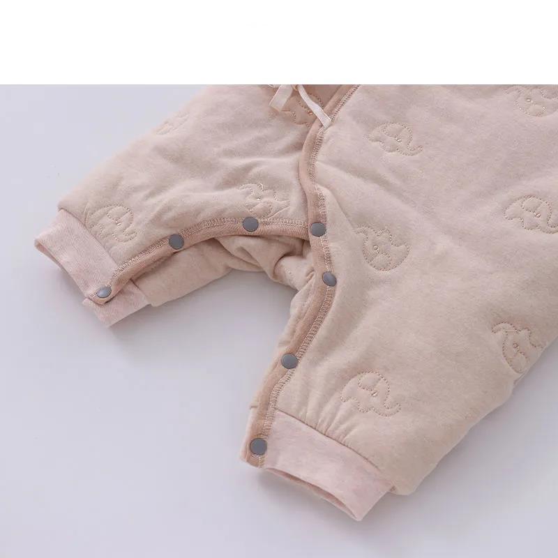 Newborn Baby Bandage One-piece Clothes Cotton Clothes Autumn and Winter Neonatal Long Sleeve Climbing Clothes Men's and Women's Baby Cotton Clothes