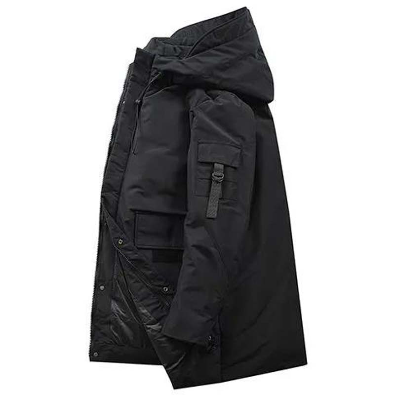 2021 New Down Jacket Men's Mid-length Thick Warm Jacket