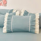 Two Solid Color Lace Pillowcases Skin-friendly Sanding Pillowcase Single and Double Children Pillowcase Inner Liner Cover