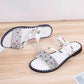 Outing Two-wear Slippers Women's Summer Fashion Out-wearing Rhinestone All-match Dual-use Sandals Flat Summer Sandals