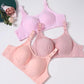 Thin Four Seasons Bra Without Steel Ring Anti-glare Bra Ladies Middle-aged Women's Gathered Underwear