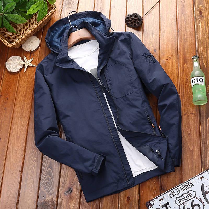 Men Jacket Coat Fashion Trench Coat  Autumn Brand Casual Silm Fit Overcoat Jacket Male Bomber Jacket