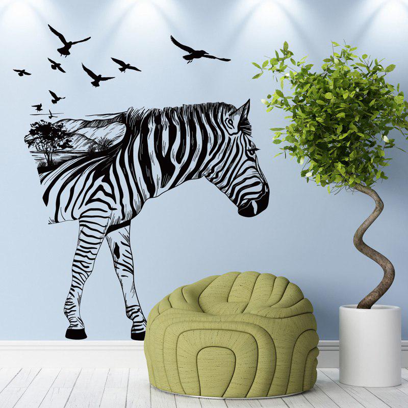 Wall Stickers Zebra Silhouette Animal  Home Decor Living Room Kitchen Bedroom Creative