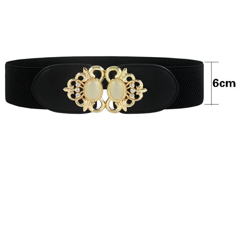 Retro Ethnic Belt Women's Decorative Dress Elastic Waist Wide and Narrow Elastic Belt Sweater