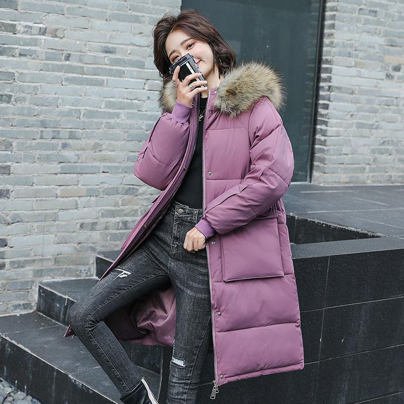 Winter Women's Jacket All-match Cotton Clothes In Winter Long Fluffy Fur Collar Thick Loose Padded Jacket Winter Thick Warm Cotton Jacket