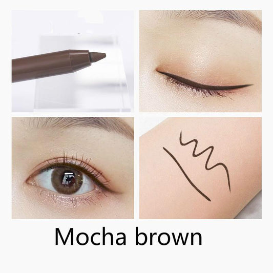 Eyeliner female non-marking waterproof pencil-type hard head extremely thin beginner brown inside