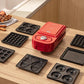 650W Breakfast Sandwich Making Machine with 5 Baking Pan Waffle Maker Bread Maker Barbecue Maker