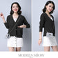 Autumn and Winter Loose Sweater Thick Knitted Cardigan Jacket Short Solid Color Women's Top