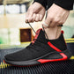 Running Shoes Men Breathable Light Weight Trainers Shoes Large Size Athletics Sports Shoes Green Red Outdoor Jogging Shoes